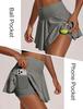Women's Quick-Dry Pleated Skort: Casual Yoga, Golf, Tennis Skirt