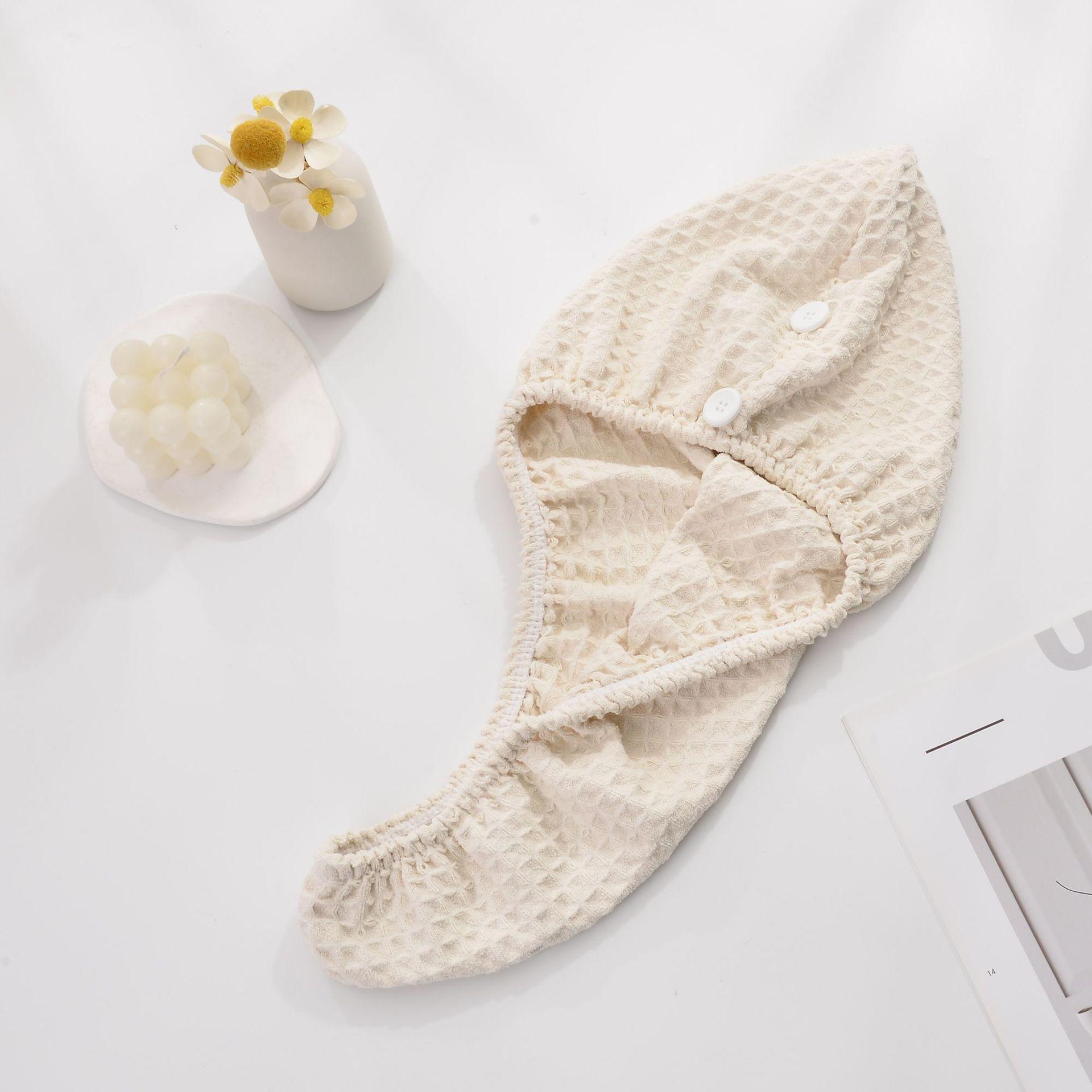 

Super Absorbent Honeycomb Hair Drying Cap for Women 25*40CM, Approx. 105g