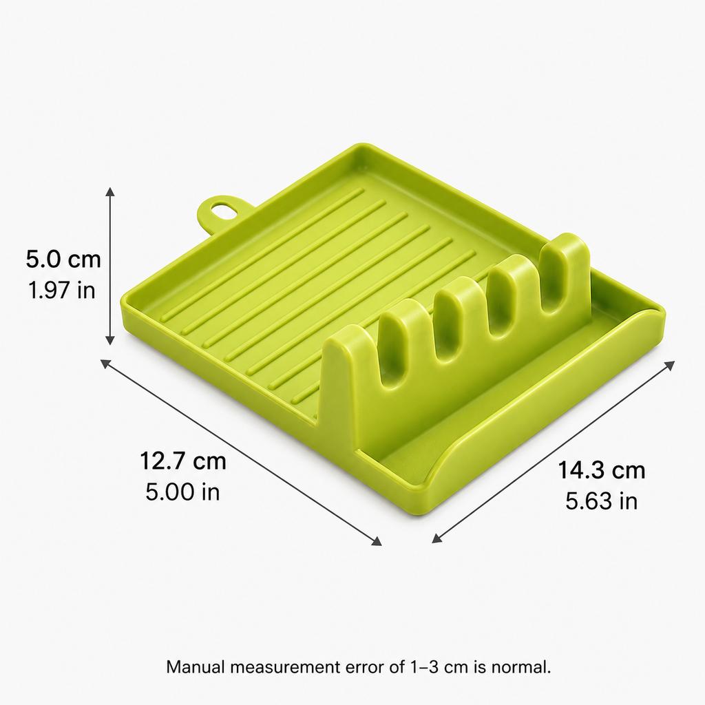 Xiaomi Pot Lid Holder Spoon Rest Kitchen Organizer Spatula Utensil Stand with Drip Tray Countertop Cooking Accessories Storage Rack