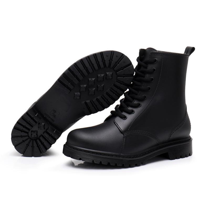 Short Tube Lace Up Women'S Shoes  Autumn New Casual Versatile Trend Design Sense Workwear Boots Women'S Shoes Platform Boots