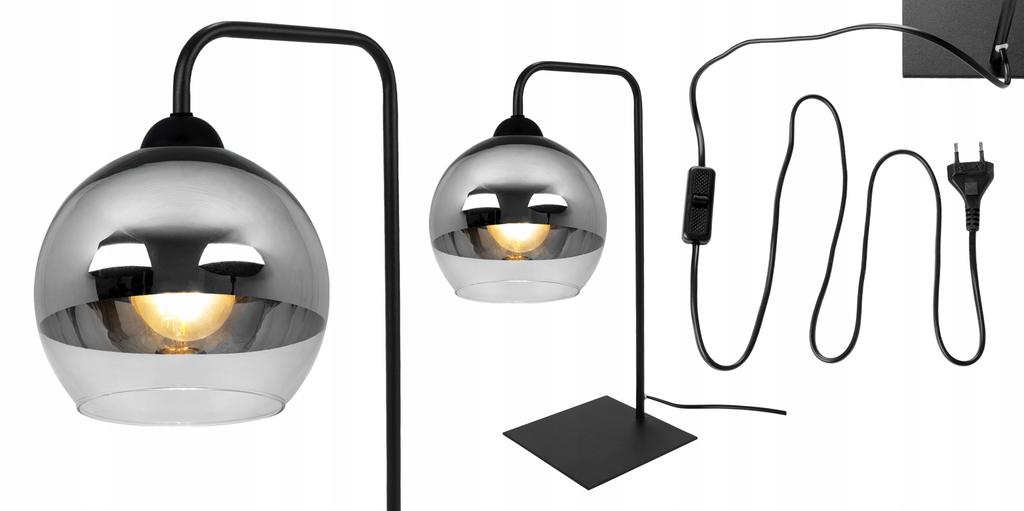 CHROME BALL LED NIGHT DESK LAMP