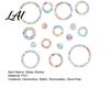 Bird Strike Deterrent 16Pcs Window Decals to Prevent Strikes Clings for Birds Circles Style Rainbow Easy Apply Film Alert Static Glass Reminder