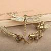 Messing Praying Mantis Grille Biene Libelle Simulation Insekt Desktop Ornament Tee Haustier Tier Insekt Bronze Schnitzerei Handwerk