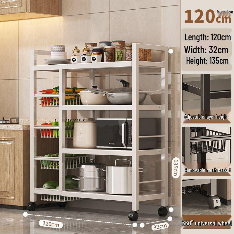Multi-Layer Kitchen Microwave and Vegetable Storage Rack
