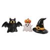 Halloween Graveyard Ghost Decorations 3pc Set Ghost Figures with Tombstones and Props for Indoor Outdoor Seasonal Display