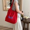 New Letter Printing Bag Women's Large-capacity Nylon Shoulder Bag Casual Versatile Portable Drawstring Tote Bag