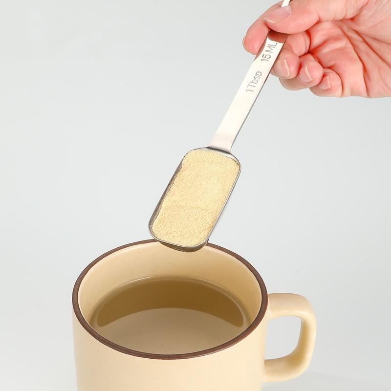 6Pcs/Set Stainless Steel Measuring Spoon Sets,Measuring Cup With Scale Ruler Egg Beater Spoon Kitchen Baking Measuring Tool