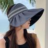 Cloud Sun Protection Hat, Large Brim, Face Covering, Uv Protection Sun Hat, Women'S Outdoor Travel Beach Big Edge Hat
