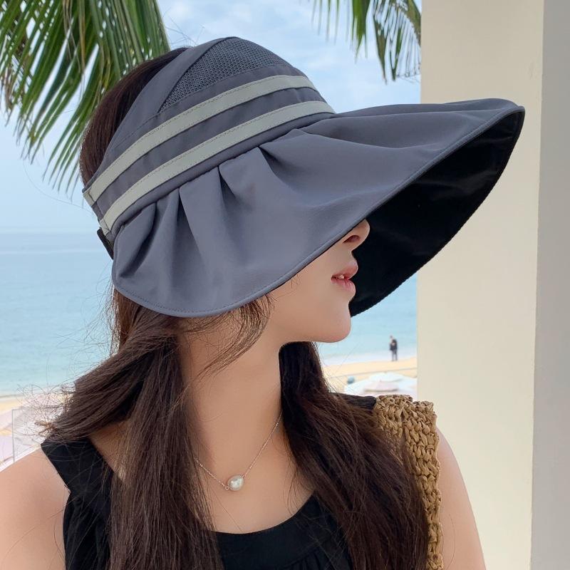 Cloud Sun Protection Hat, Large Brim, Face Covering, Uv Protection Sun Hat, Women'S Outdoor Travel Beach Big Edge Hat