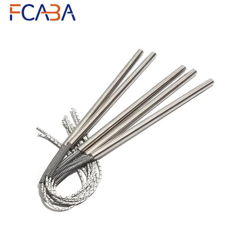 2PCS 15mm 380~500mm 316SUS Cartridge Heater 110V/220V/380V Cylindrical Tube 2300W/2500W/2550W/2700W/3000W Electric Heating Part