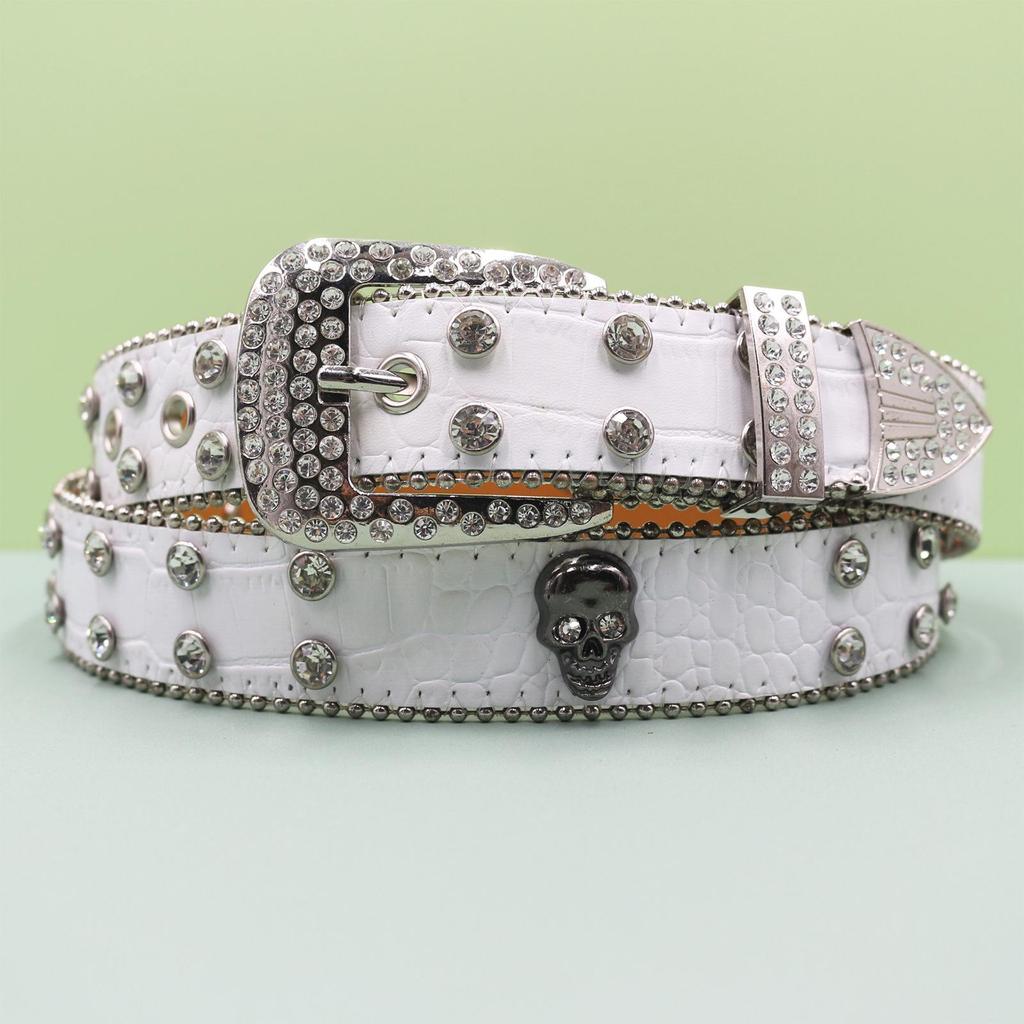 Punk Style Men's & Unisex Denim Belt - Trendy High-End Leather European American Style