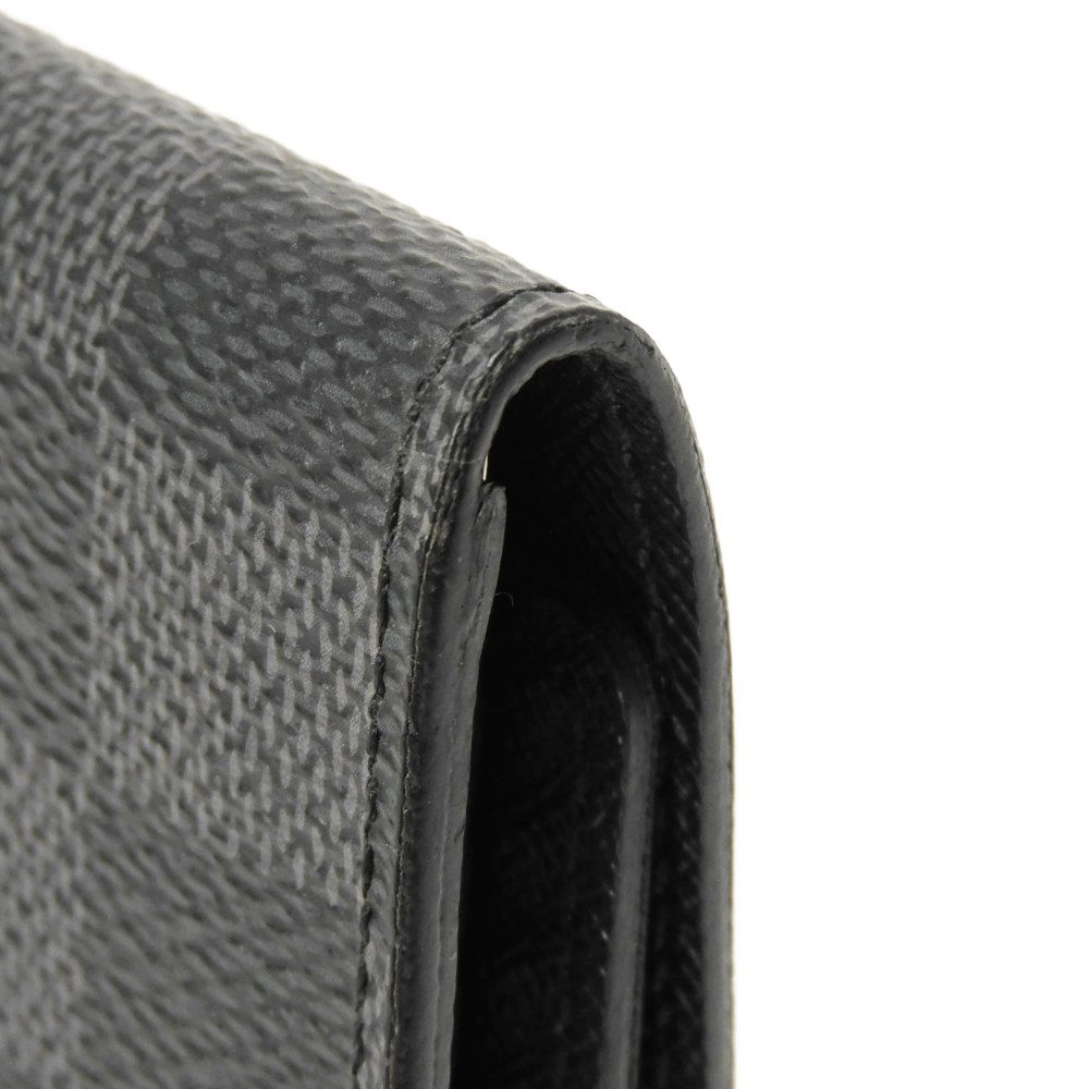 Used 12564 Multicles 6 N62662 7949 Old Model Logo Black Gray 6-Row Black Damier Graphite Noir Men's from Japan AUTHENTIC