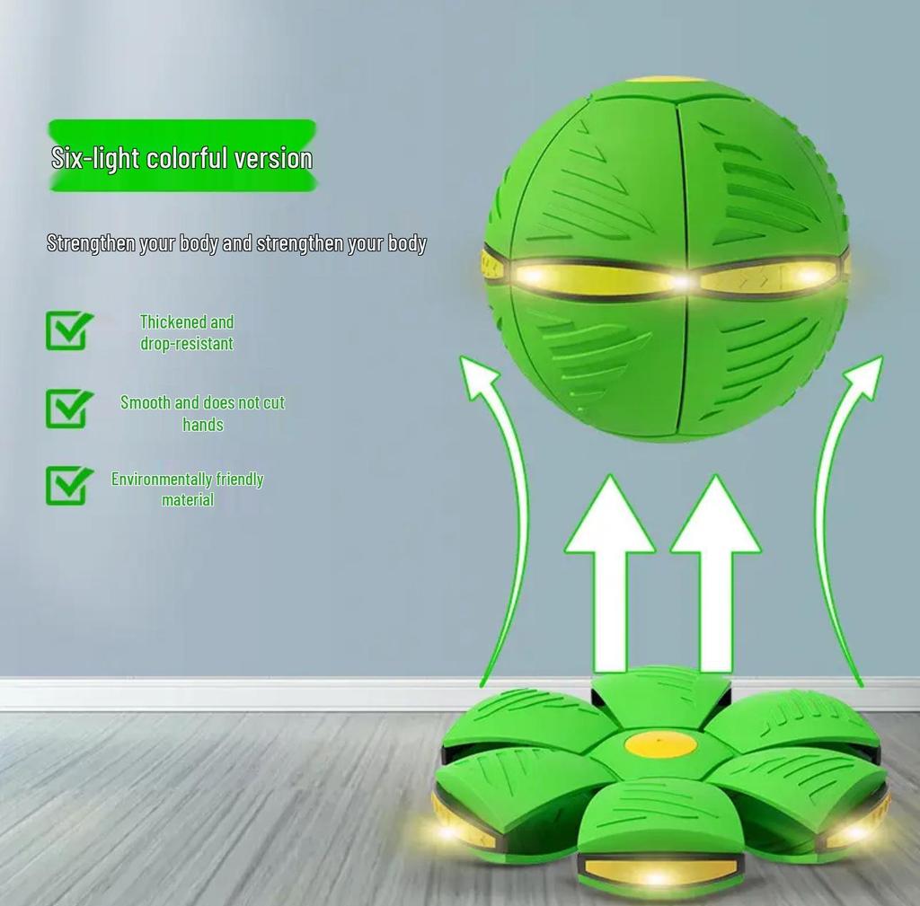 Elastic Stomp Ball: Magical Transforming Saucer - Indoor/Outdoor Educational Toy for Kids