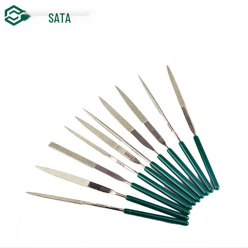 SATA 03810 10-Piece Diamond Shaping File Set 3x140MM