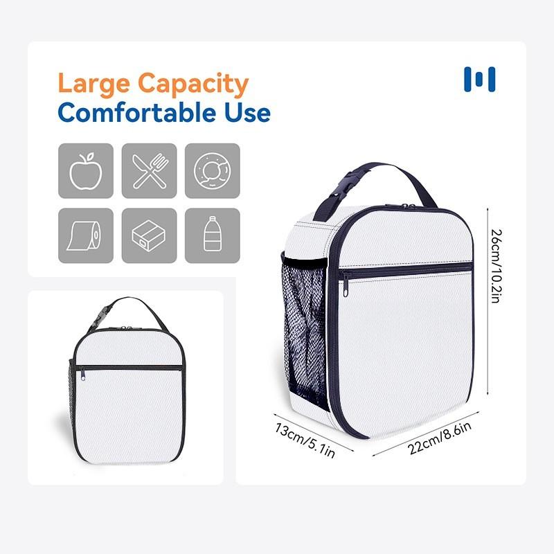 Large Capacity Insulated Lunch Bag Kids Aluminum Foil Thermal Tote Handheld 5-10L Portable Cooler