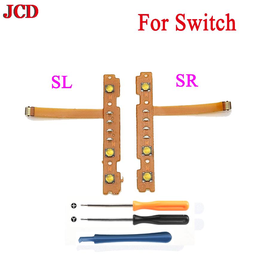 JCD 1set L/R SL SR Button Key Flex Cable Replacement Parts For Switch JoyCon NS L/R Game Controller With Screwdriver Tool