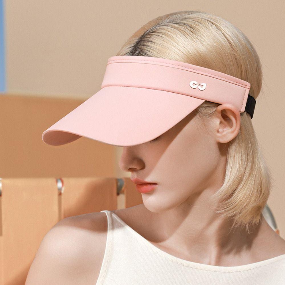 Wide Brim Sun Protection Hat UV Protection Female Sunshade Hat Foldable Empty Top Hat  Women