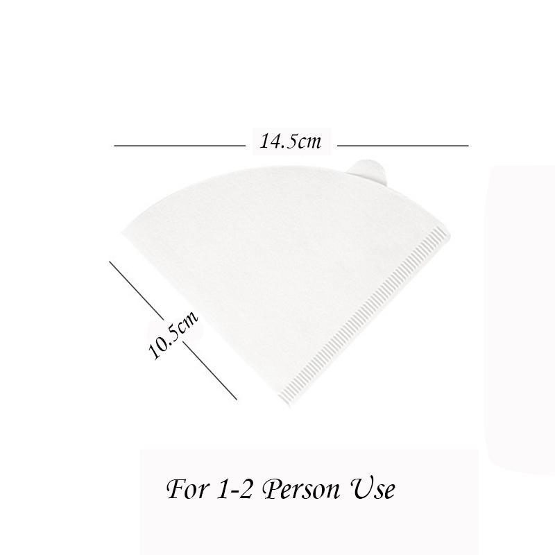 Cone Coffee Filter 8-12 Cup, Unbleached Natural Paper, No Blowout, Disposable for Pour Over and Drip Coffee Maker, 100 Count