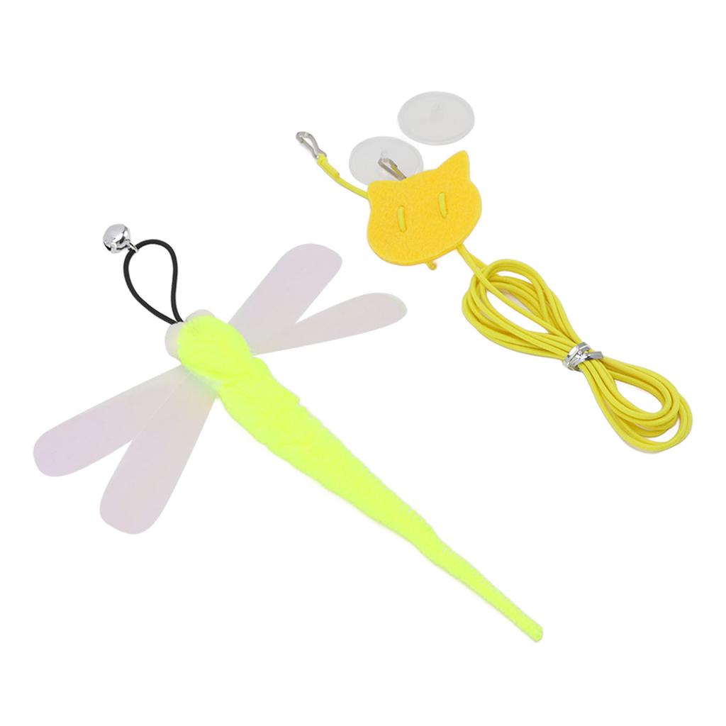 Pet Cat Hanging Toy Adjustable Interactive Traceless Hook Elastic Cord Bell Door Hanging Cat Toy