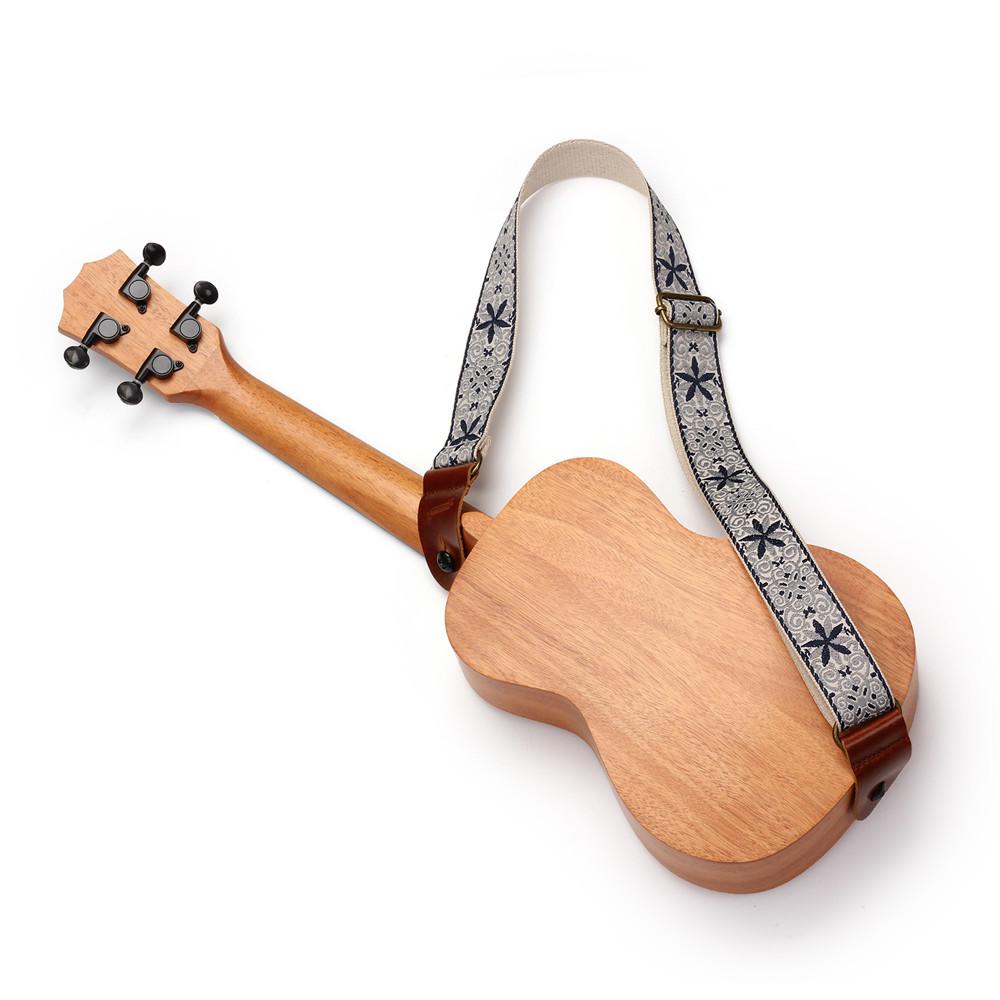 Ethnic Style Jacquard Embroidery Ukulele Shoulder Strap