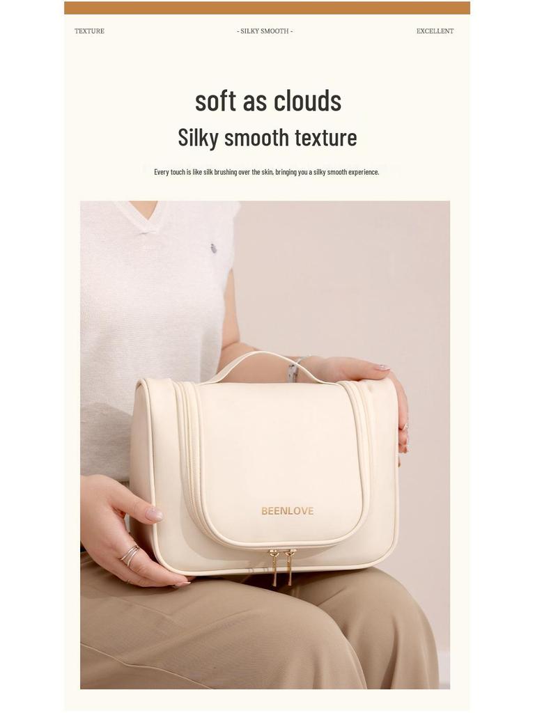 Portable Hanging Toiletry and Makeup Bag for Travel