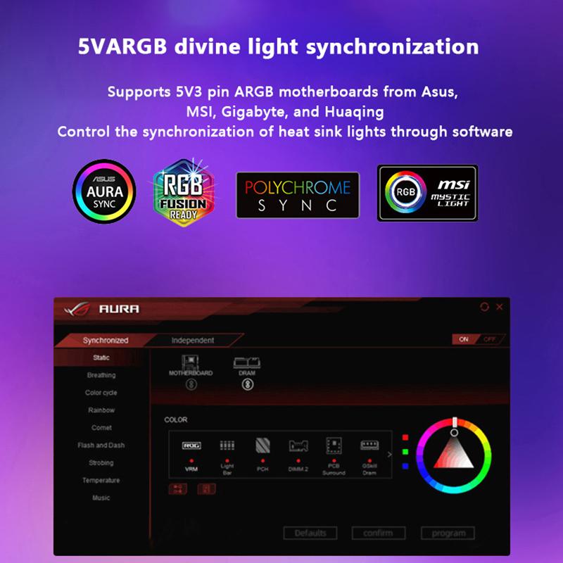 Argb Fan All In One Hub Splitter With 4Pin Pwm For Computer Cooling Sync Cpu Radiator 5V 3Pin Led Light Strip Remote Controller
