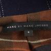 Marc by Marc Jacobs Check Pattern Wool Coat 4 Navy Women Used