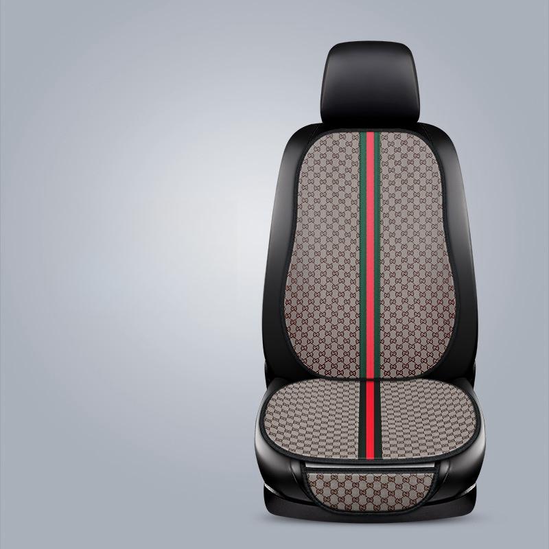 Car Cushion Front Seat Cushion Cotton Linen Fabric Bundle-free Creative Automotive Supplies Set