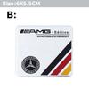 AAVV1 Car Aluminum Sticker Emblem Badge Decals Accessories For Mercedes-Benz A/B/GLA/CLA Smart AMG W108 W124 W126 W140 W168 W169 W176
