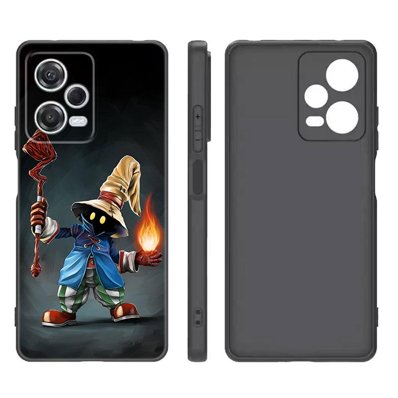 Game Final Fantasy Black Silicone Phone Case For Xiaomi Redmi Note 9 10 11 11S 11T 12 13 Pro 5G Plus 9S 10S 12S