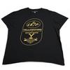 Official Yellowstone Dutton T Shirt Adult Size 2XL XXL Black Yellow Big Logo Tee