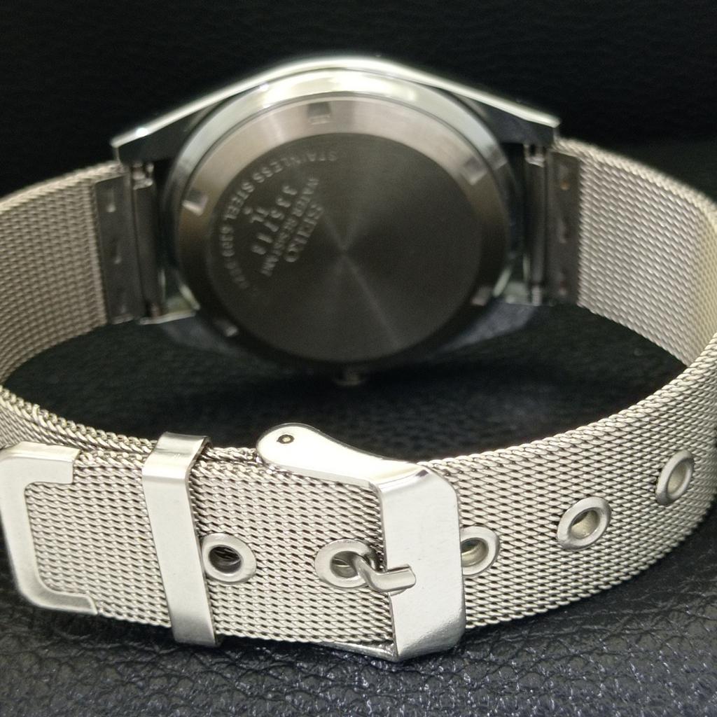 CLASSIC RESTORED SEIKO 5 AUTOMATIC JAPAN MENS WHITE COLOR DIAL WATCH a500160-2 R151a-a500160