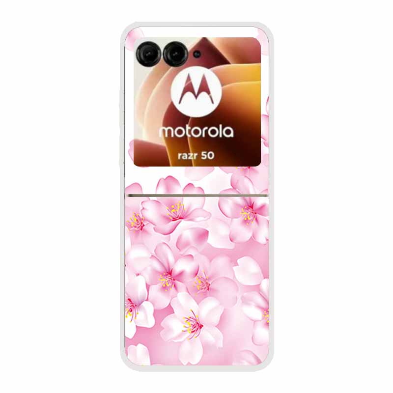 For Motorola Razr 50 Ultra Case Plastic Hard Painted Cartoon Transparent Back Cover Case for Motorola Razr 50 5G Hard PC Case 50