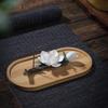 Ceramics Pear Blossoms Incense Holder Chinese Style White Flower Shape Incense Stick Stand For Home Desktop Decor