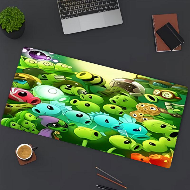 Pflanzen vs. Zombies Print Mauspade, für Tastaturablage Laptop PC Matte für Büro Heimgebrauch, Schreibtischdekoration, Perfektes Geburtstagsgeschenk für Gamer