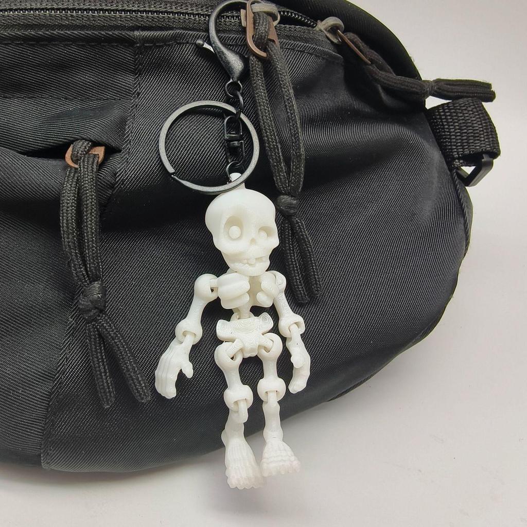 Fully Articulated 3D Skeleton Keychain