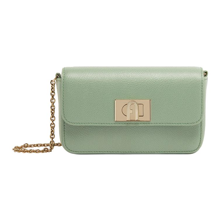 New Furla 1927 Collection Leather Shoulder Bag, Crossbody Bag Women's Olive WE00265-ARE000-0946S