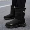 Men's Winter Thickened Padded Waterproof Comfortable Warm Anti Cold Lightweight Hiking Waterproof Non-slip Thick Sole Snow Boots
