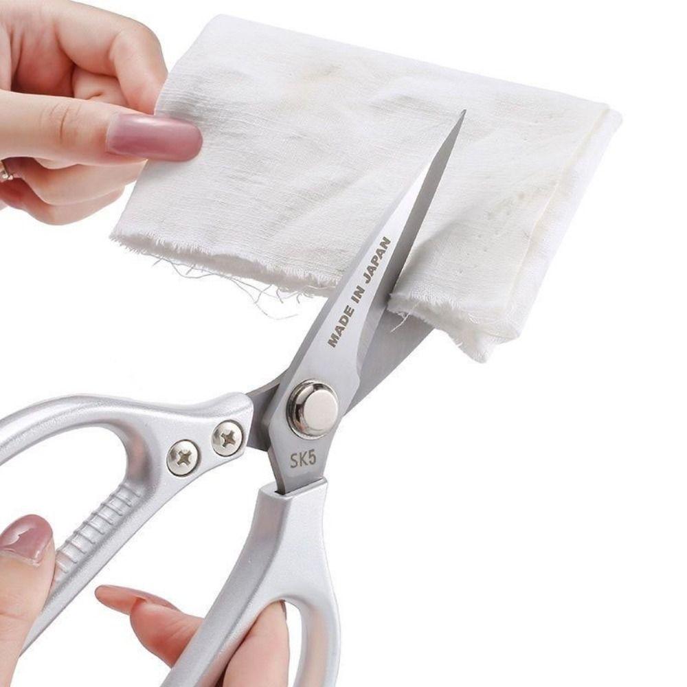 High Hardness Chicken Bone Scissors Silver Barbecue Scissors Household Kitchen Scissors  Meat
