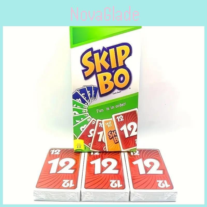 Spannendes Skip Bo Kartenspiel Ideal für Familienspaß und gesellige Zusammenkünfte