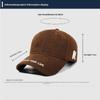 Enlarged Design Letter Embroidery Cap Versatile Sunshade Cap Trendy Face-Slimming Cap  Unisex