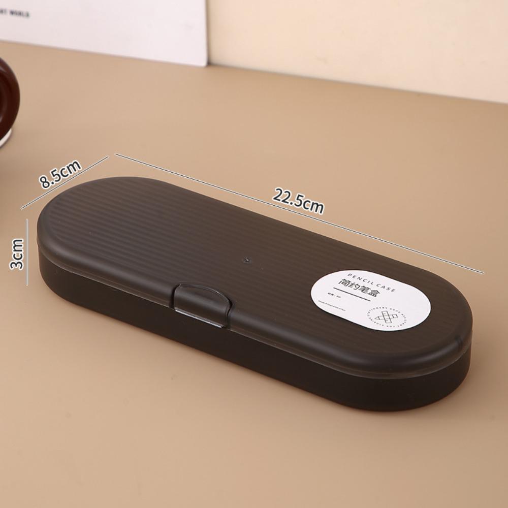 Transparent Storage Box Plastic Pen Box Simple Pencil Case  Gift