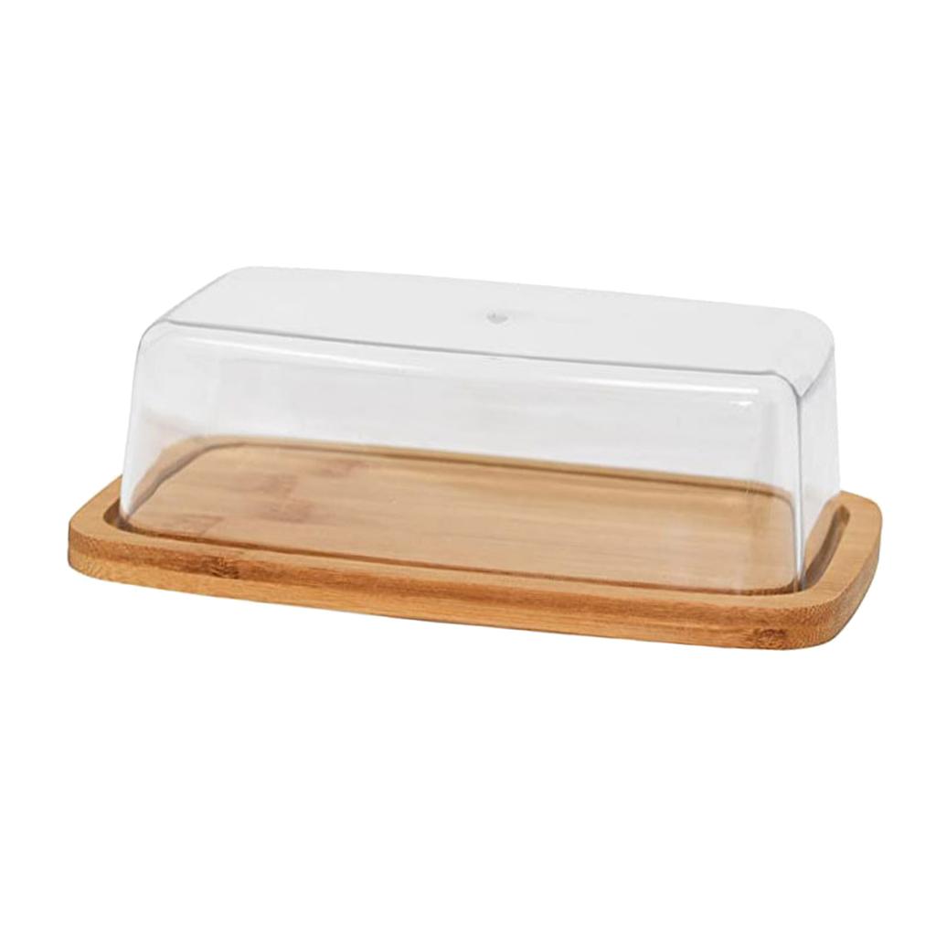 Glass Cover Butter Box Butter Storage Box Cheese Dessert Cover Kitchen Fresh-keeping Box Dessert Snack Butter Dish