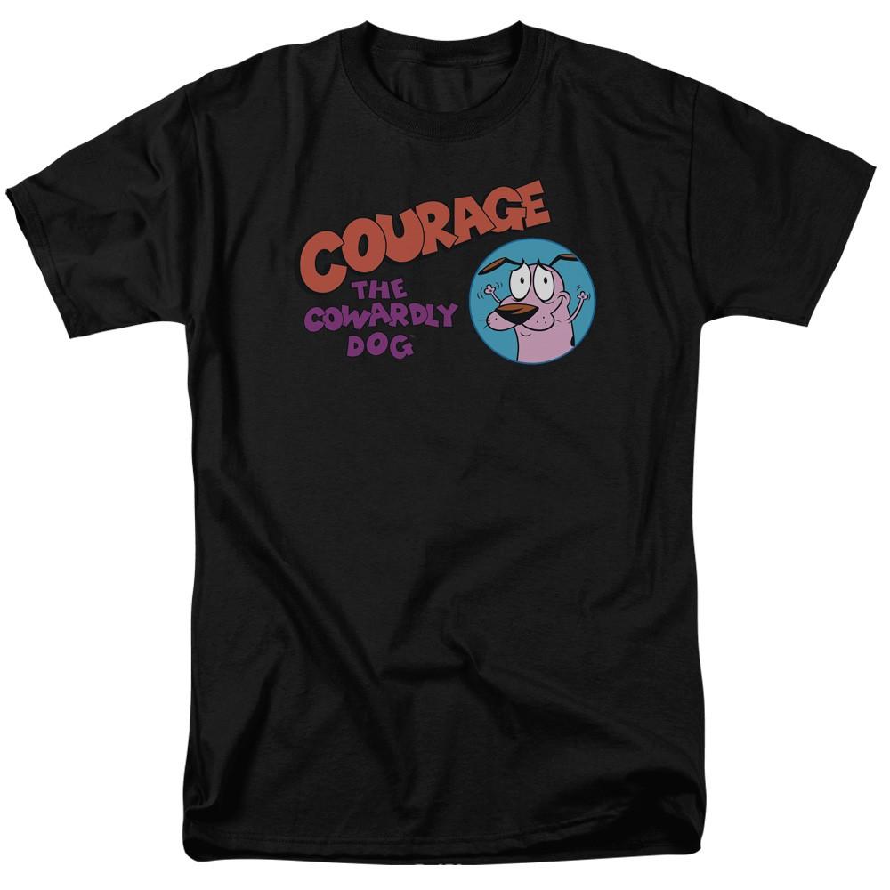 Courage The Cowardly Dog Show Logo Licensed Adult T-Shirt