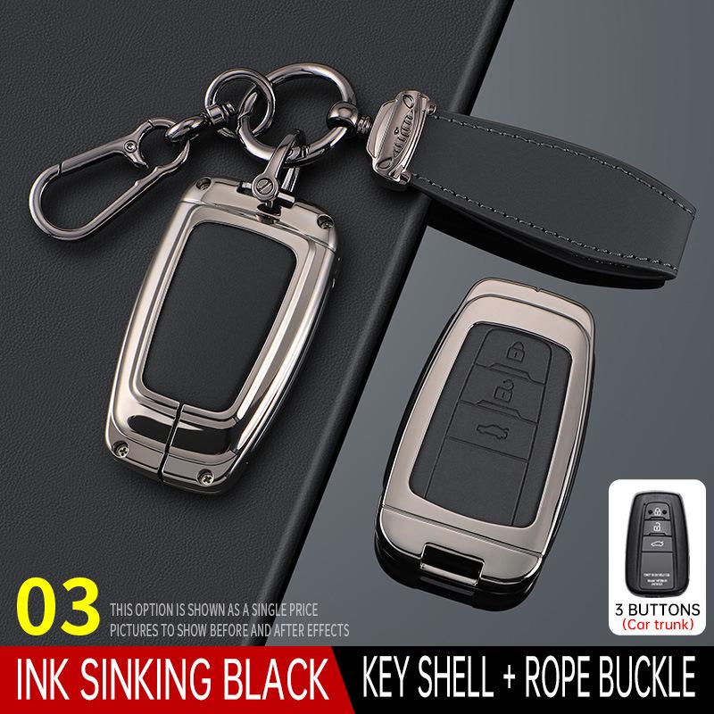 Toyota Key Covers: Compatible with Avalon, Camry, Corolla, Levin, Wildlander, RAV4, and Prado.