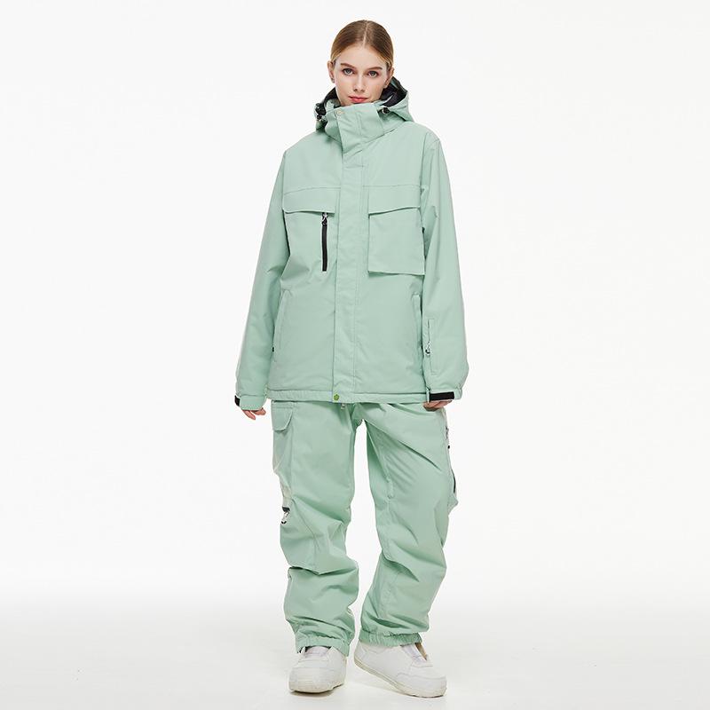 Ski Suit Set: Waterproof Winter Jacket & Pants for Women & Men.