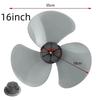 Plastic Fan Blade 12/16 Inch Electric Fan Accessories New Replacement Part  For Standing Pedestal
