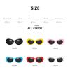 Men's Sunglasses Hip Hop Brigitte White Sunglasses Same Glasses Fashion Oval Sunglasses Gray Lenses Women's Sunglasses