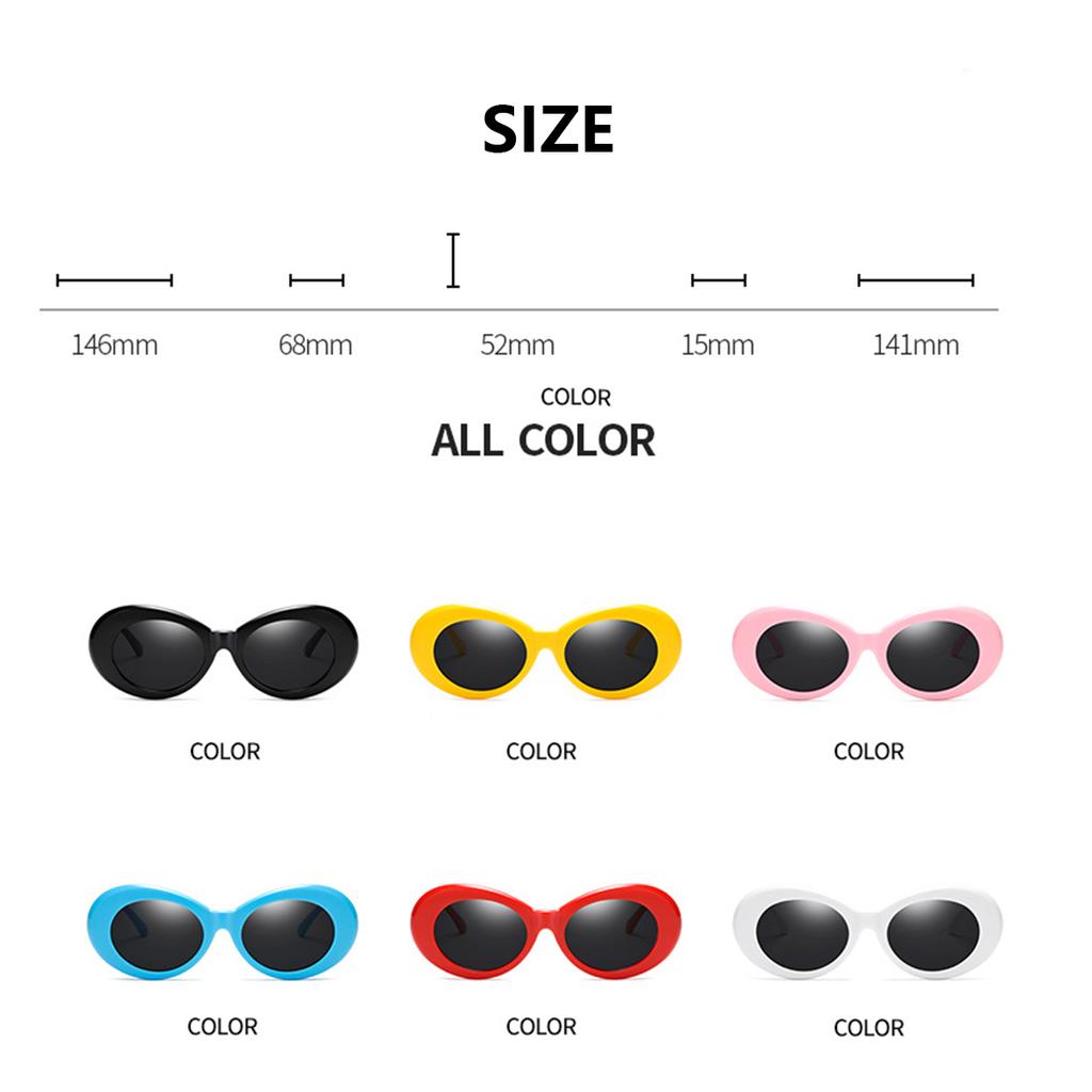 Men's Sunglasses Hip Hop Brigitte White Sunglasses Same Glasses Fashion Oval Sunglasses Gray Lenses Women's Sunglasses