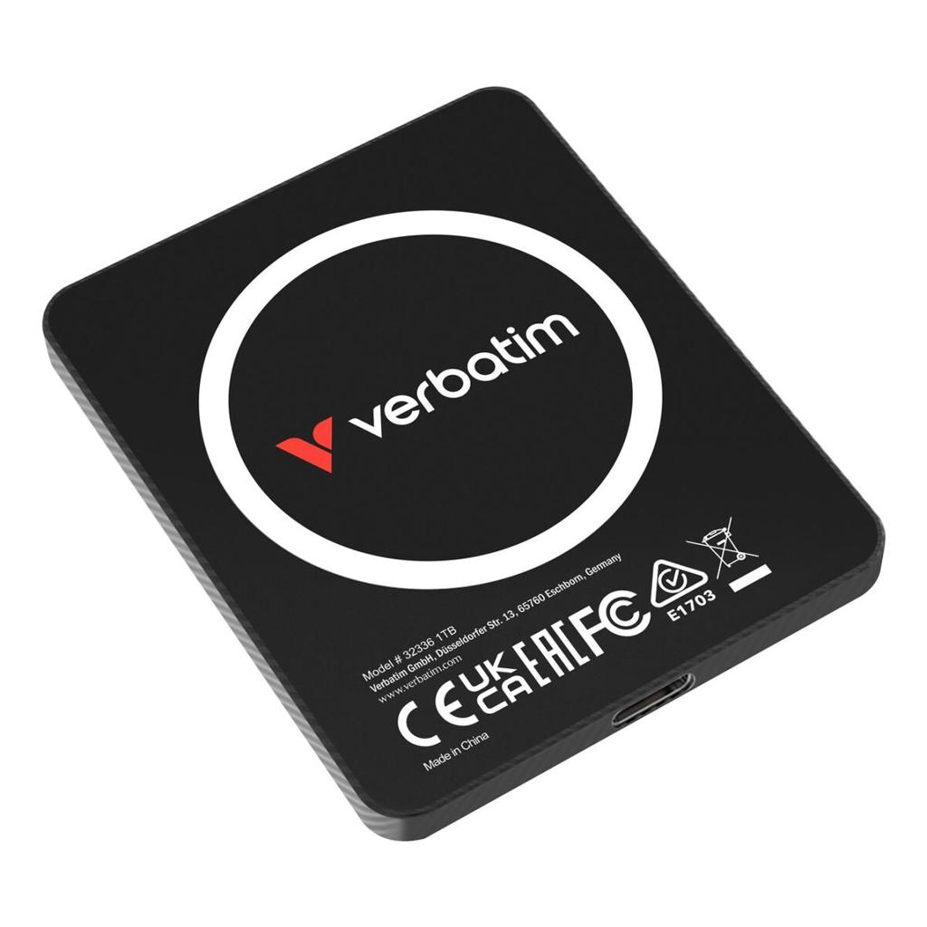 Verbatim Snapback Ultra Slim external solid state drive 1TB Black